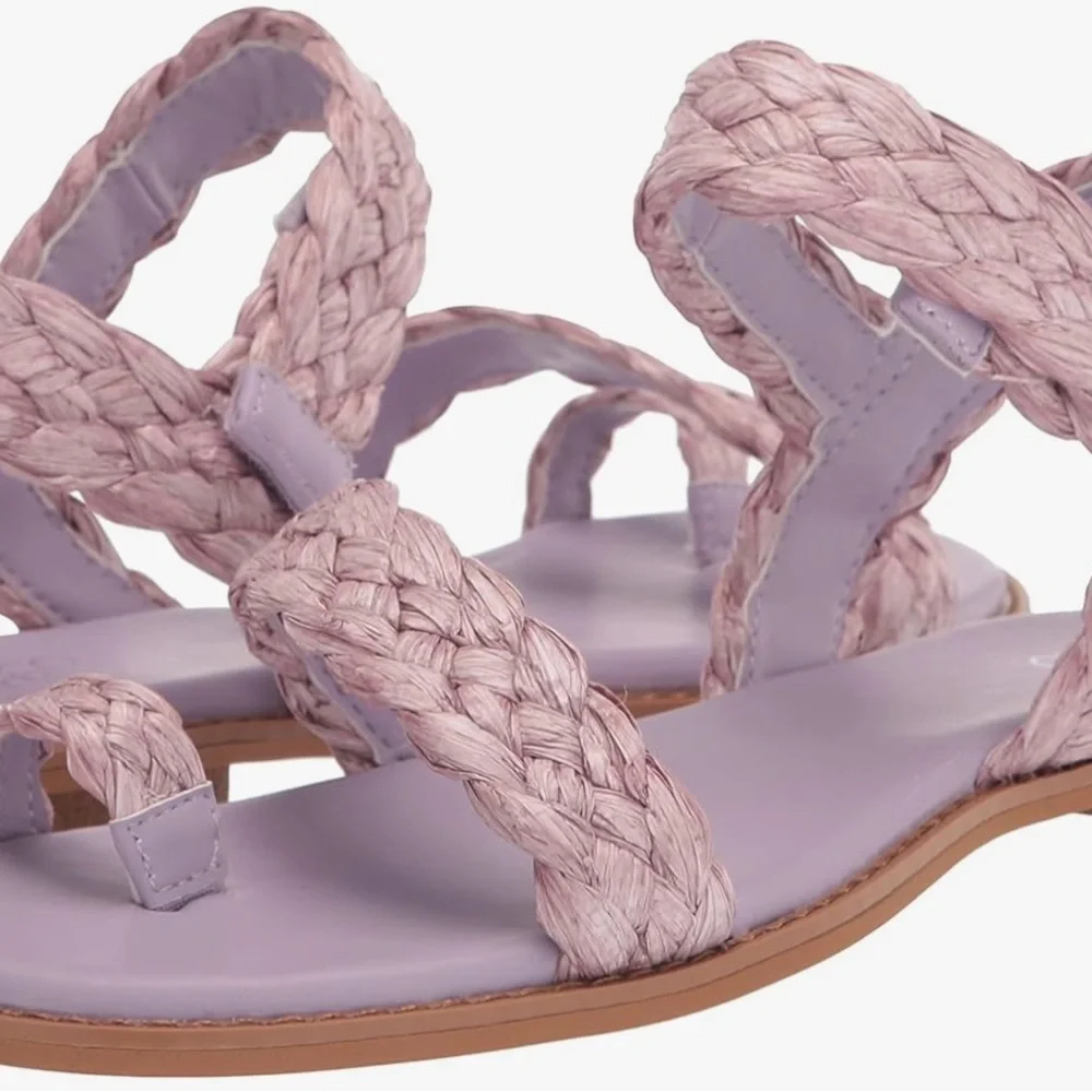 Franco Sarto Braided Lavender Sandals - Picture 7 of 8